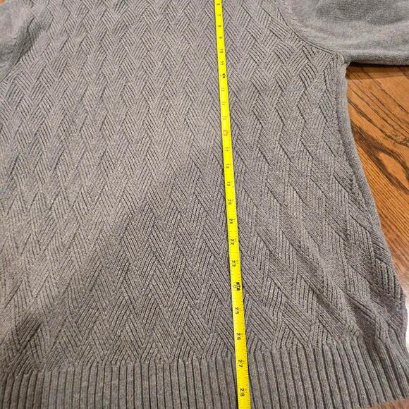 St. Johns Bay Grey Sweater Mens Large - Picture 4 of 7